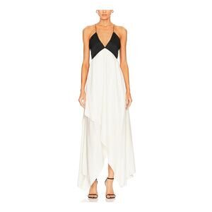 Anna October Sleek White Josephine Maxi Size S Dress